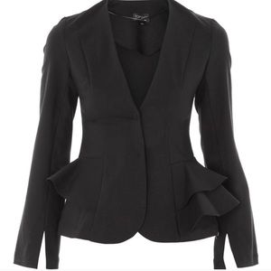 TopShop Ruffle Peplum Jacket - Size 2